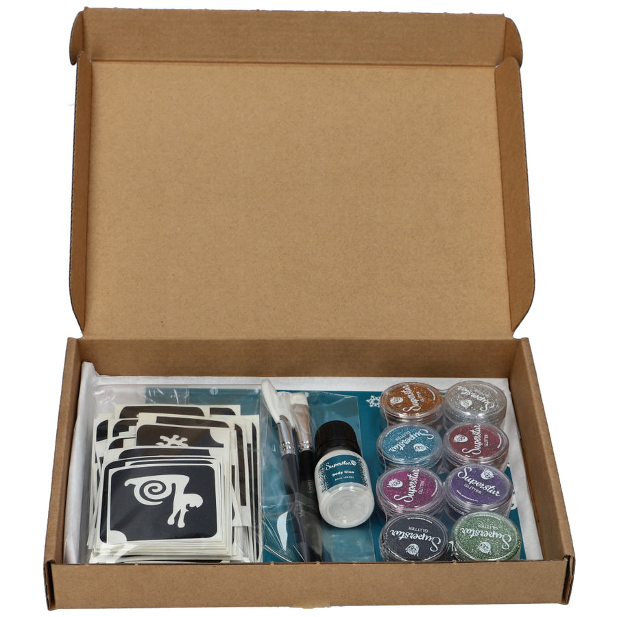 Superstar Big Party Pro kit voor glittertattoos