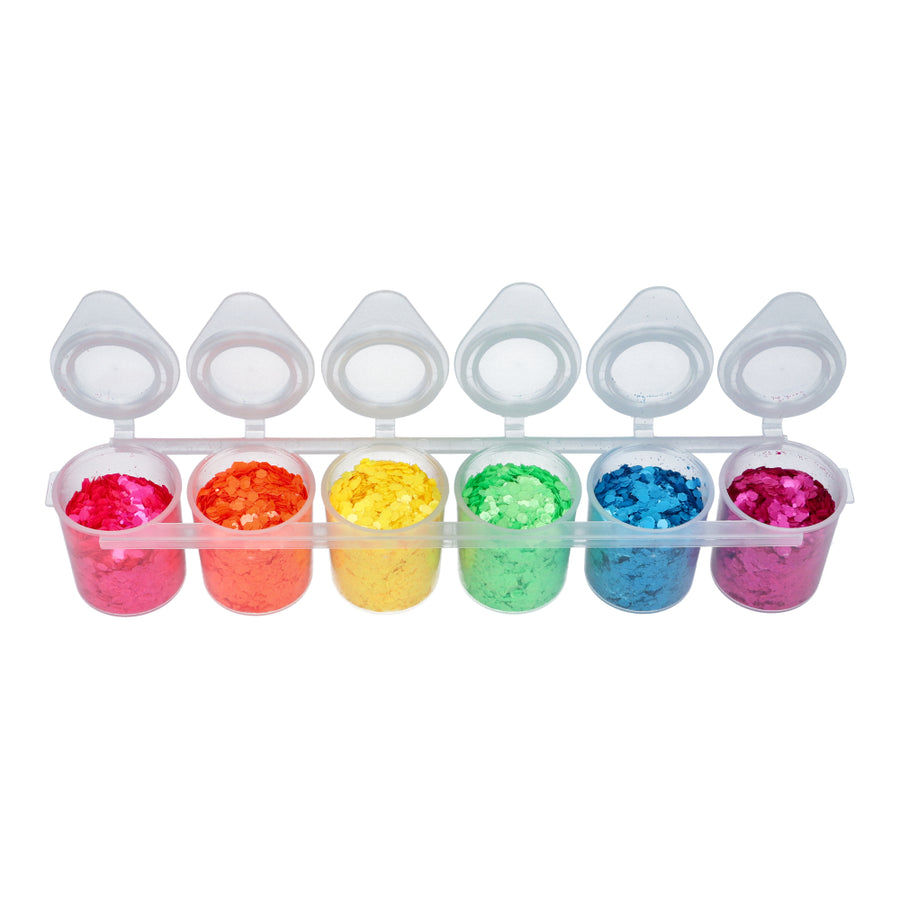 Superstar Chunky glitter 6-pack Fluor - 130 ml