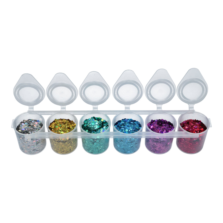 Superstar Chunky glitter 6-pack Laser - 130 ml