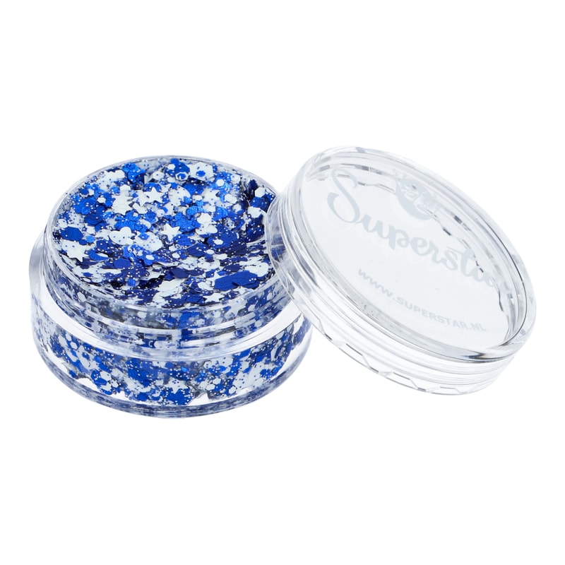 Superstar Chunky glittercrème Blue & White - Dunkerque - 10 ml