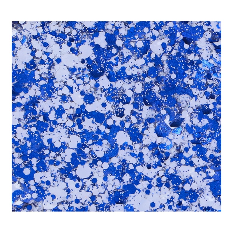 Superstar Chunky glittercrème Blue & White - Dunkerque - 10 ml