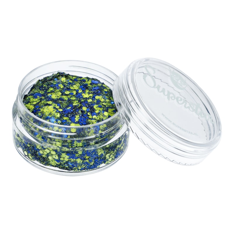 Superstar Chunky glittercrème Blue & Yellow - 10 ml