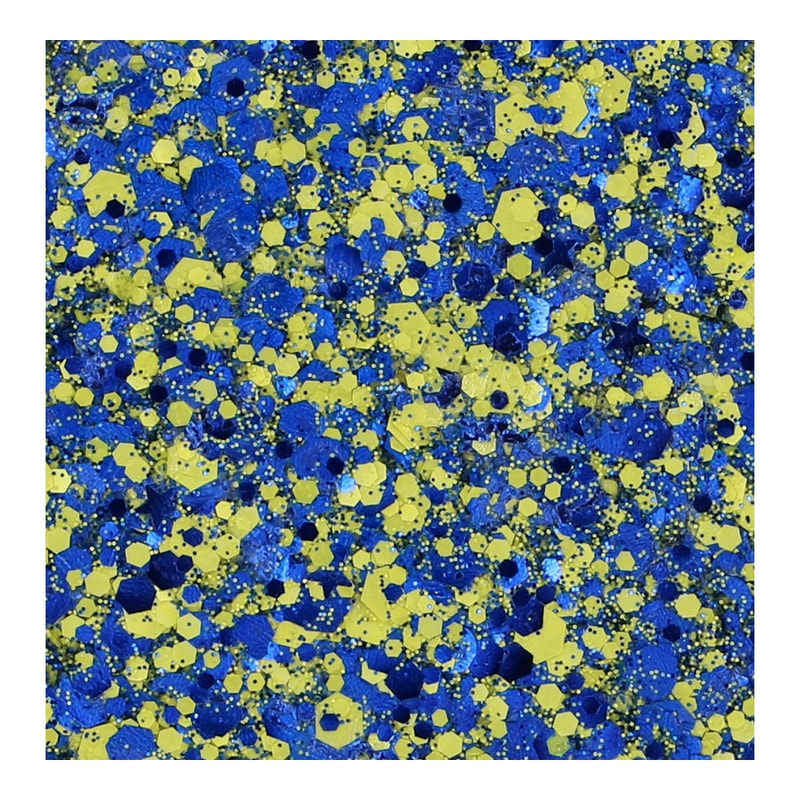 Superstar Chunky glittercrème Blue & Yellow - 10 ml