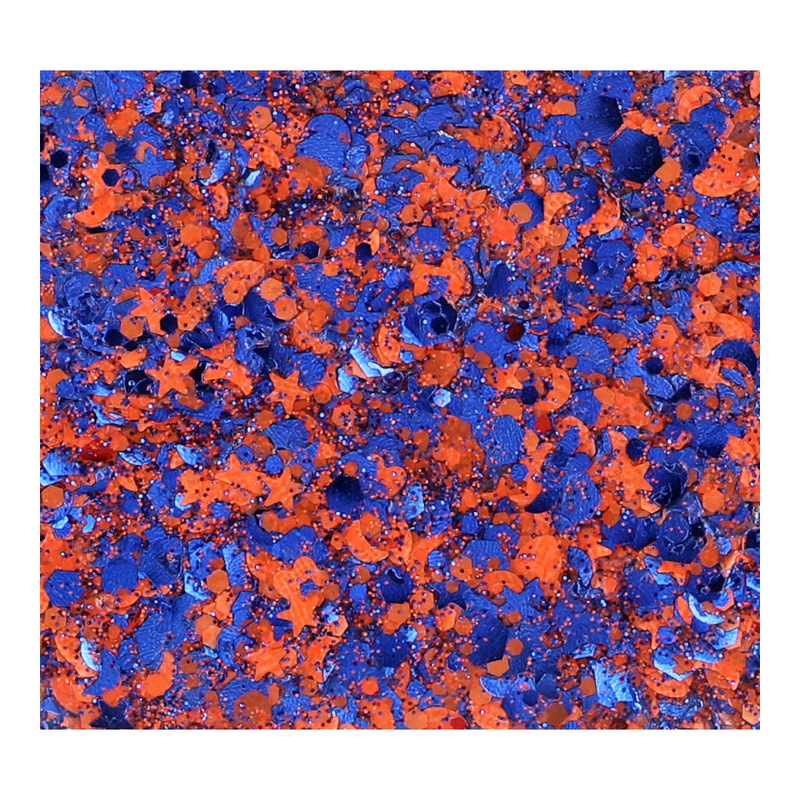 Superstar Chunky glittercrème Orange & Blue - Lampegat - 10 ml
