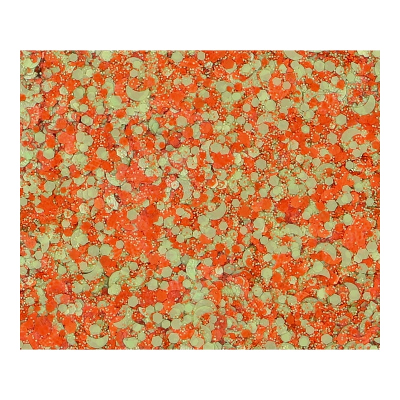 Superstar Chunky glittercrème Orange & Green - Kruikenstad - 10 ml