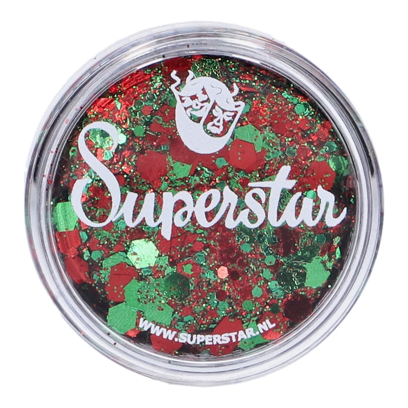 Superstar Chunky glittercrème Red & Green - 10 ml