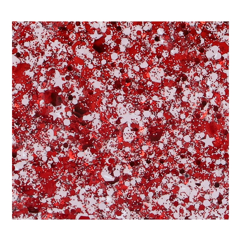 Superstar Chunky glittercrème Red & White - 10 ml