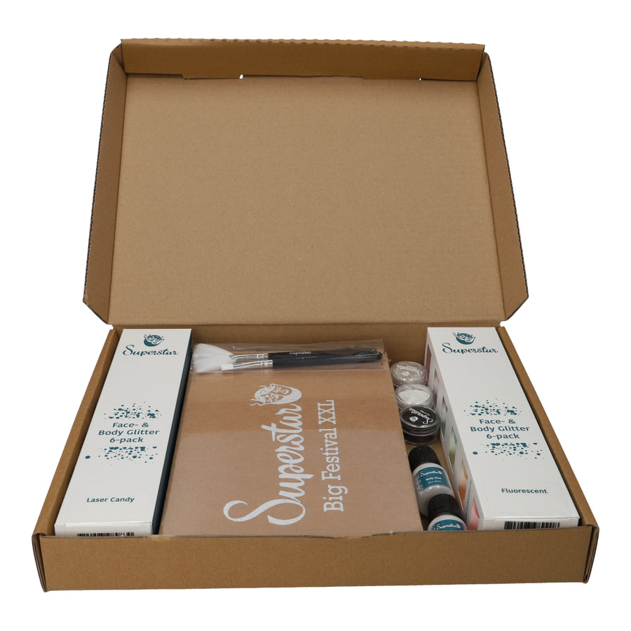 Superstar Festival Pro kit voor glittertattoos