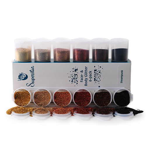 Superstar Glitter 6-pack Steampunk - 90 ml