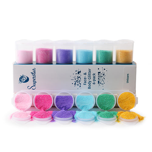 Superstar Glitter 6-pack Unicorn - 90 ml