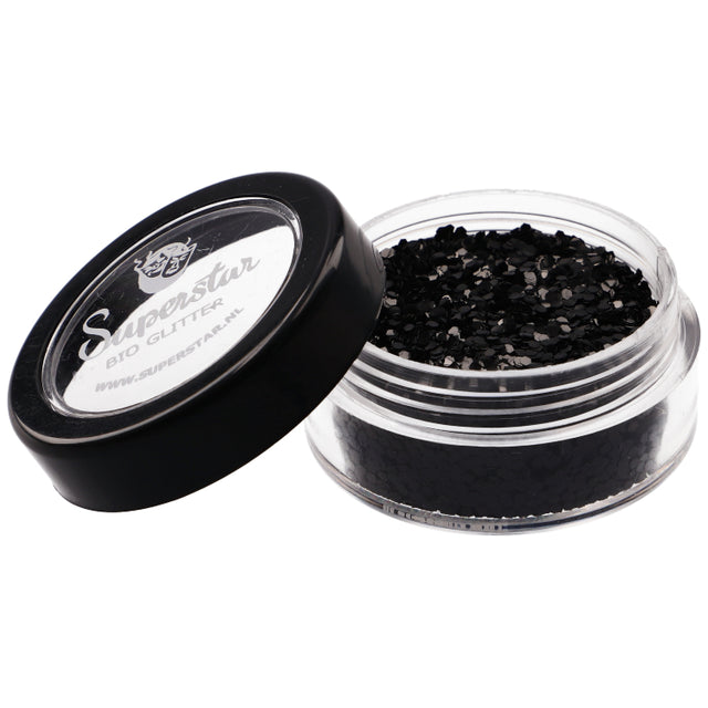 Superstar Glitter biologisch afbreekbaar black - 6 ml
