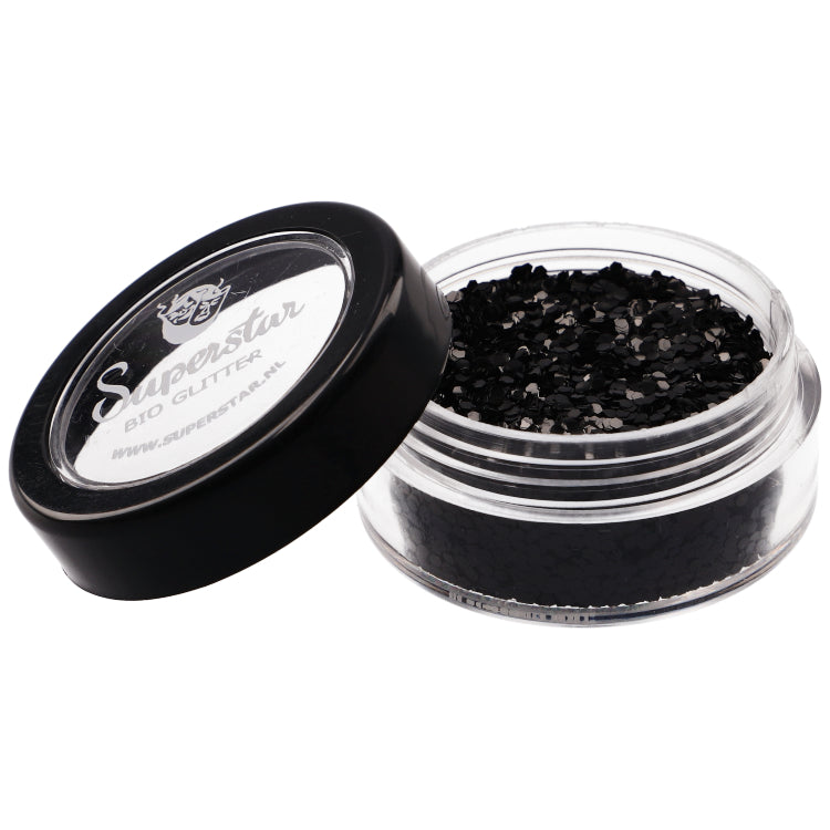 Superstar Glitter biologisch afbreekbaar black - 6 ml