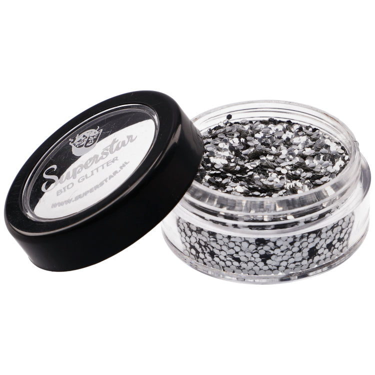 Superstar Glitter biologisch afbreekbaar silver - 6 ml