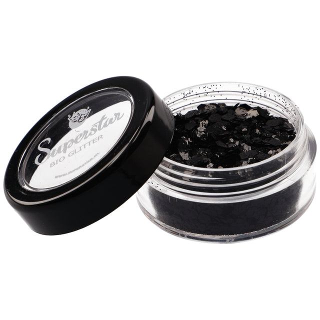 Superstar Glitter chunky biologisch afbreekbaar black - 6 ml