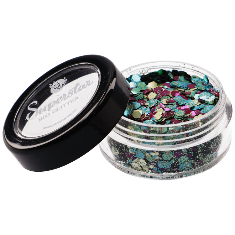 Superstar Glitter chunky biologisch afbreekbaar rainforest - 6 ml