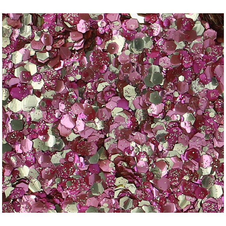 Superstar Glitter chunky biologisch afbreekbaar rose petals - 6 ml