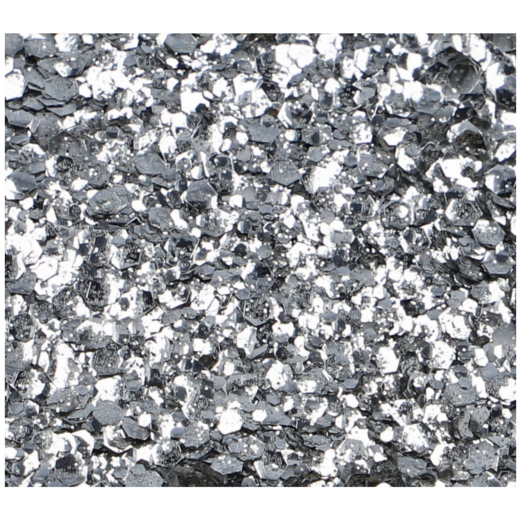 Superstar Glitter chunky biologisch afbreekbaar silver - 6 ml