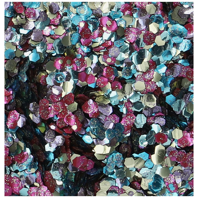 Superstar Glitter chunky biologisch afbreekbaar spring garden - 6 ml