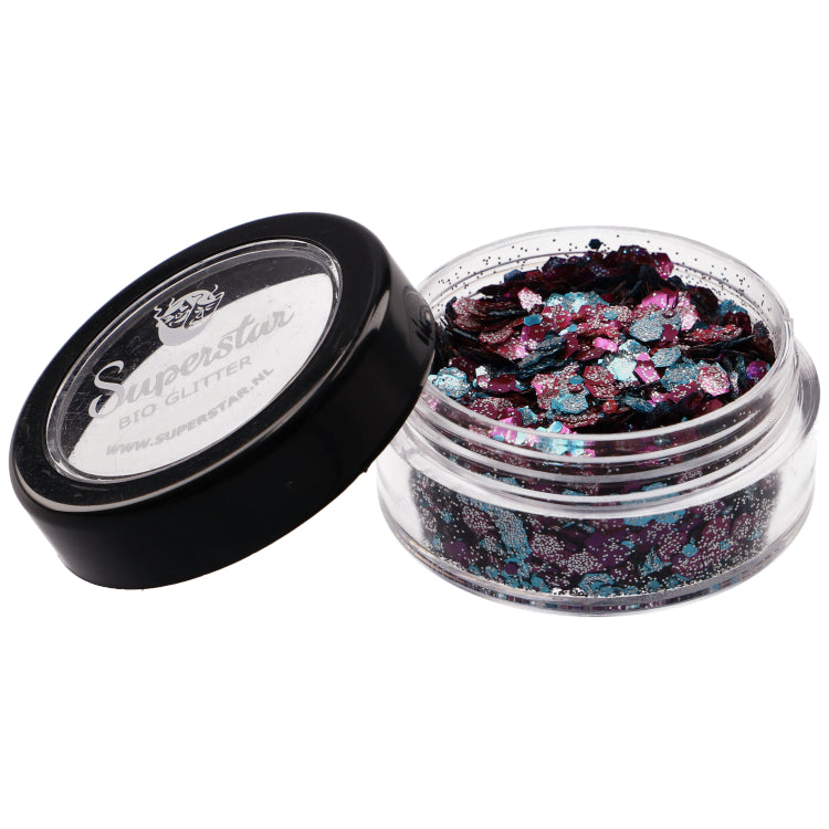 Superstar Glitter chunky biologisch afbreekbaar wild pansy - 6 ml