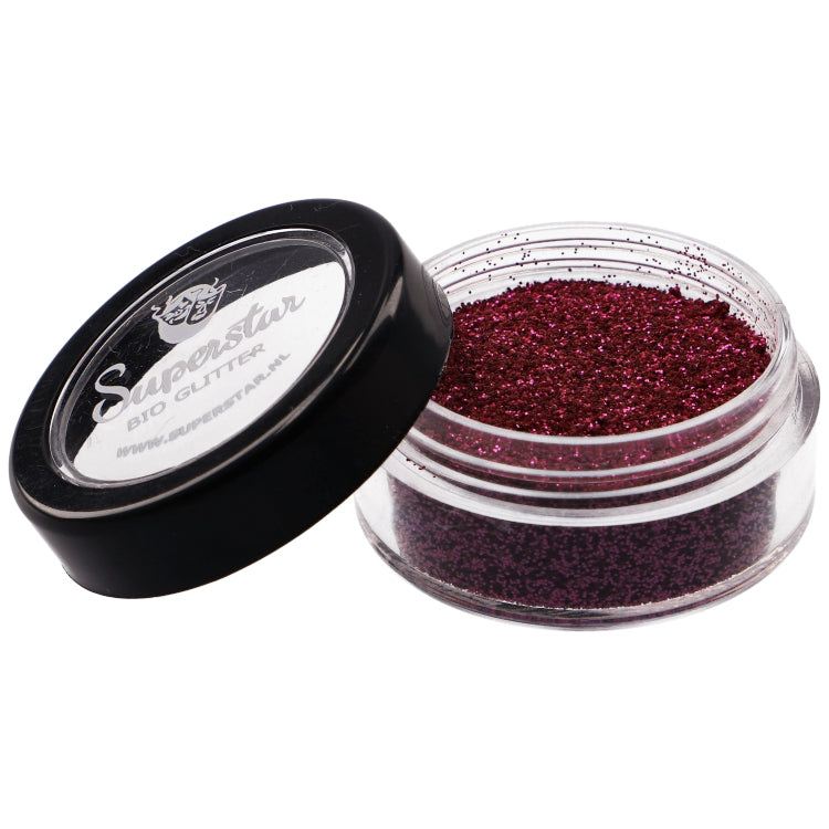 Superstar Glitter fine biologisch afbreekbaar dark rose - 6 ml
