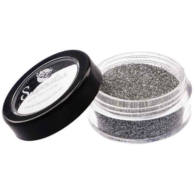 Superstar Glitter fine biologisch afbreekbaar silver - 6 ml
