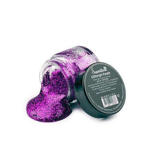 Superstar Glittergel paars - 15 ml