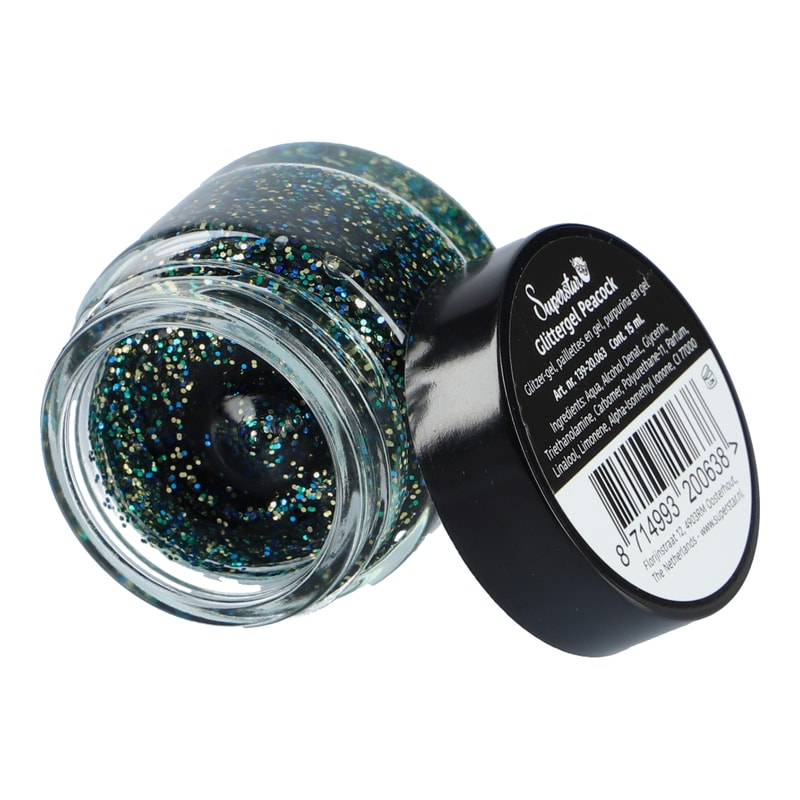 Superstar Glittergel Peacock - 15 ml