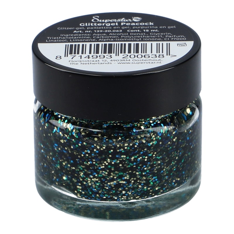 Superstar Glittergel Peacock - 15 ml
