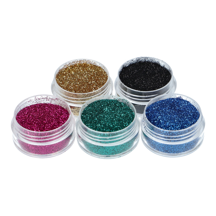 Superstar Glitterset Festive voor glitter tattoo - 5 x 5 ml