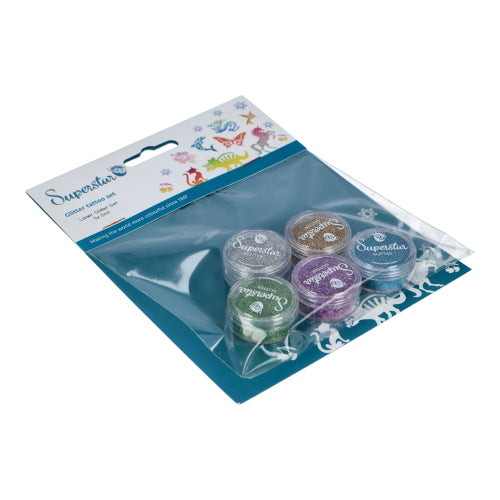 Superstar Glitterset laser voor Glitter tattoo - 5 x 5 ml