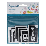 Superstar Glittertattoo Sjablonen Cute (12st)