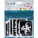 Superstar Glittertattoo sjablonen Dino (12st)