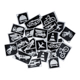 Superstar Glittertattoo sjablonen On the Road XL (24st)