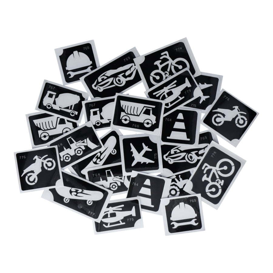 Superstar Glittertattoo sjablonen On the Road XL (24st)