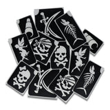 Superstar Glittertattoo Sjablonen Piraten (12st)