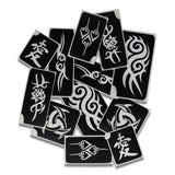 Superstar Glittertattoo Sjablonen Tribals (12st)