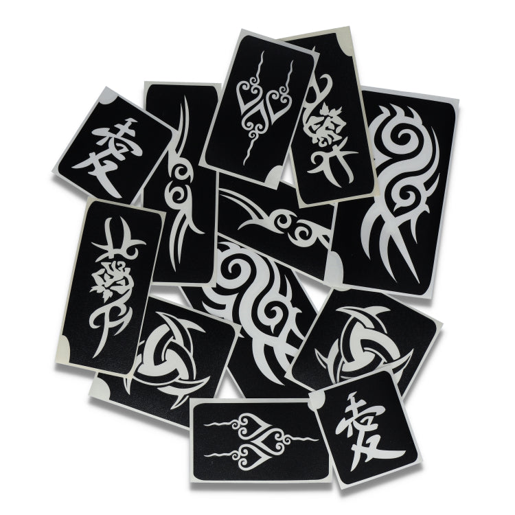 Superstar Glittertattoo Sjablonen Tribals (12st)