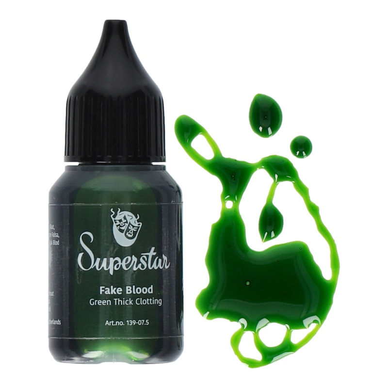 Superstar Kunstbloed groen dik stollend - 20 ml