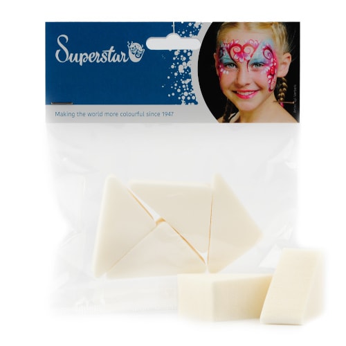 Superstar Latex schminkspons driehoek (4st)