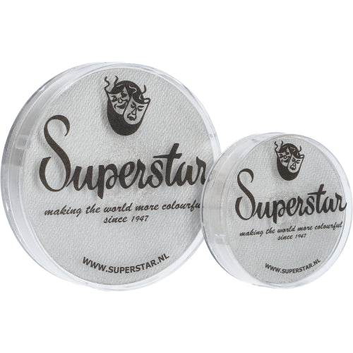 Superstar Schmink Silverwhite with glitter 065