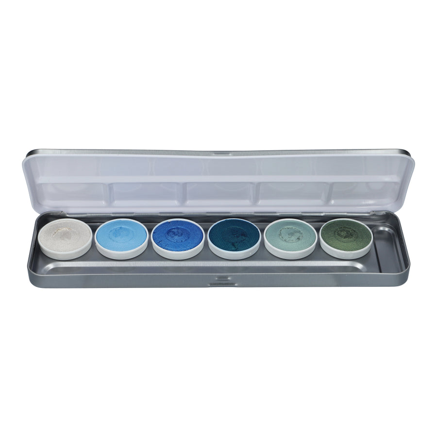 Superstar Schminkpalet Blue Lagoon - 6 kleuren - 6 x 5 gram