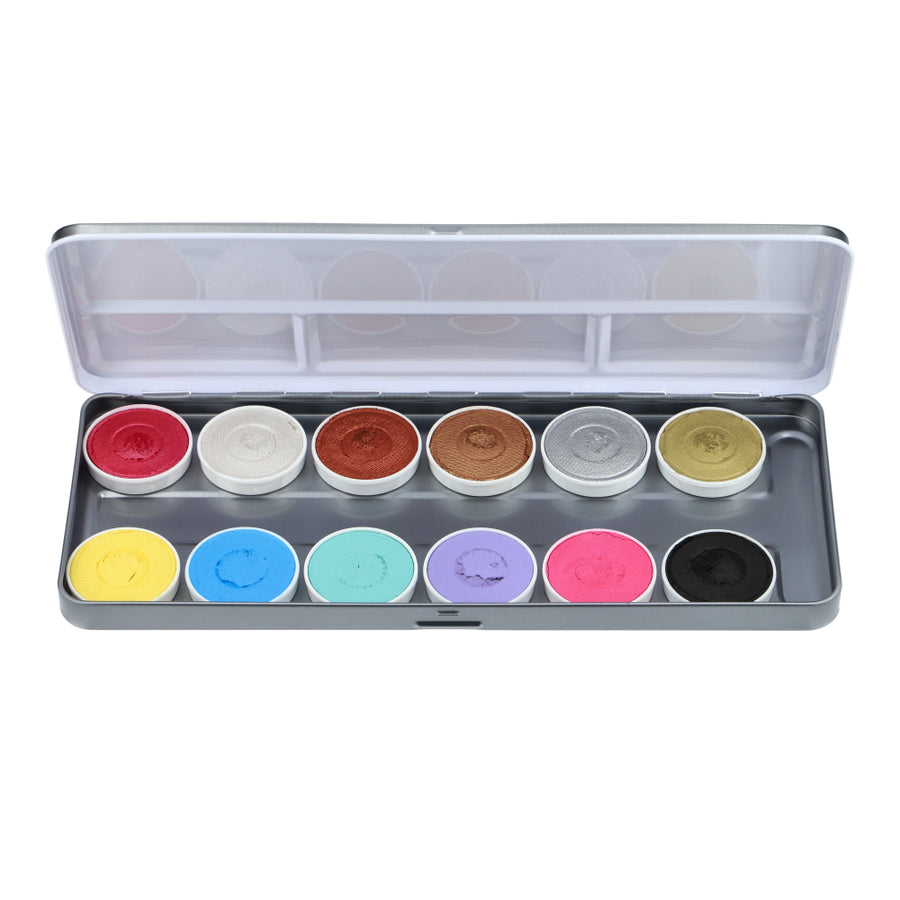 Superstar Schminkpalet Duo Shimmer & Pastel - 12 kleuren - 12 x 5 gram