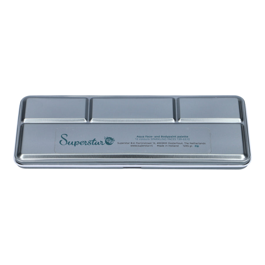 Superstar Schminkpalet Sparkling Faces - 12 kleuren - 12 x 5 gram