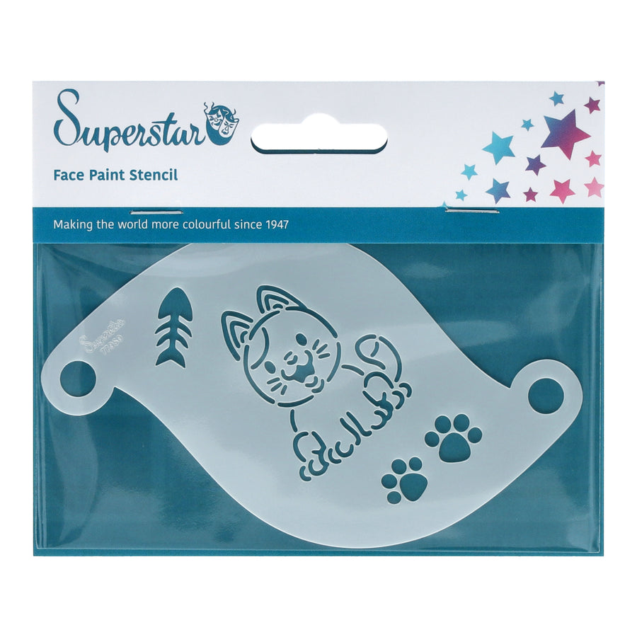 Superstar Schminksjabloon Cute cat