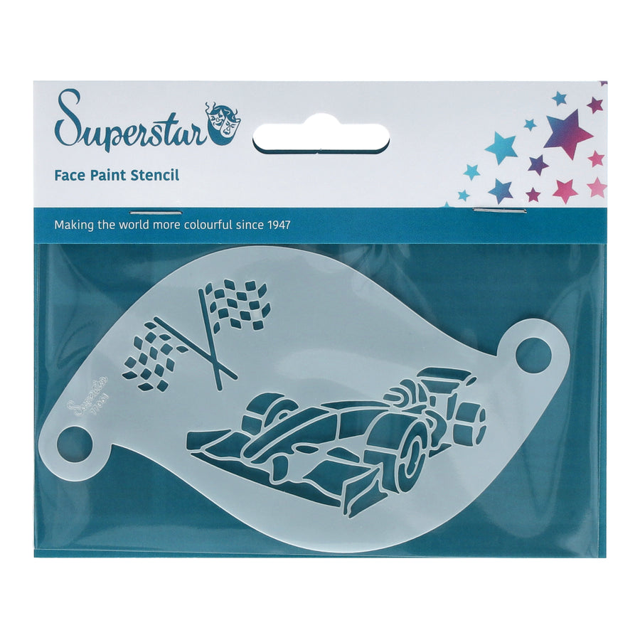 Superstar Schminksjabloon F1 Race car