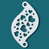Superstar Schminksjabloon Hearts