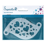 Superstar Schminksjabloon Hearts