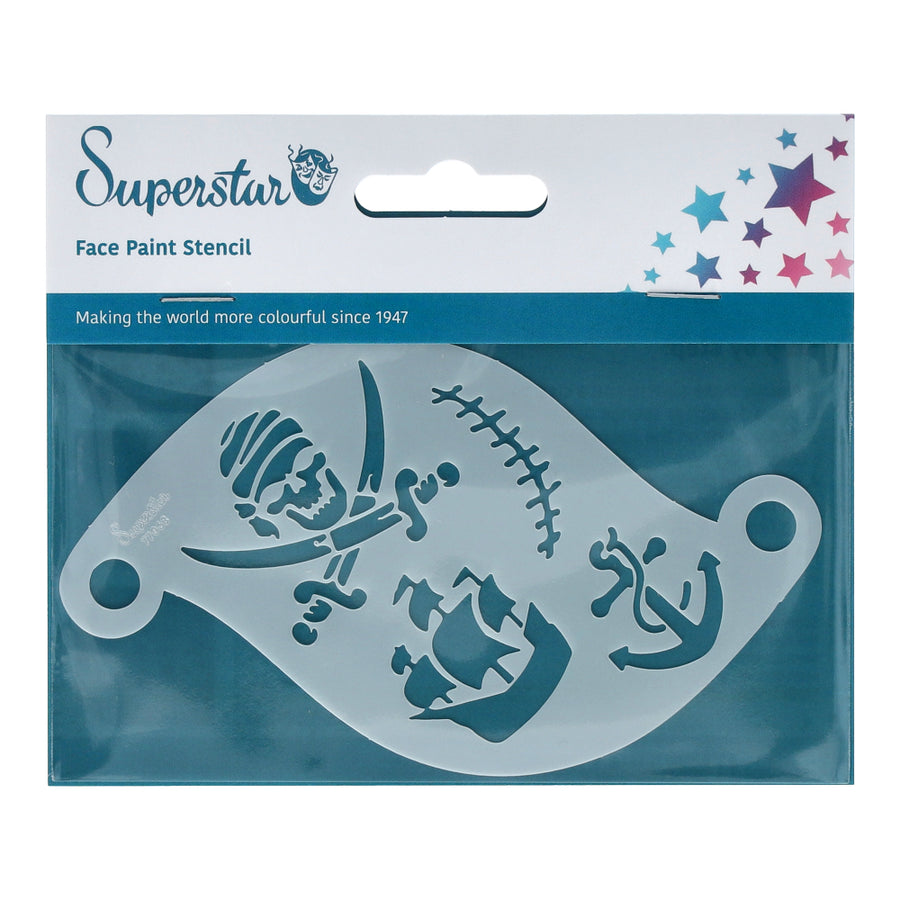 Superstar Schminksjabloon Pirate