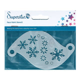 Superstar Schminksjabloon Snowflakes