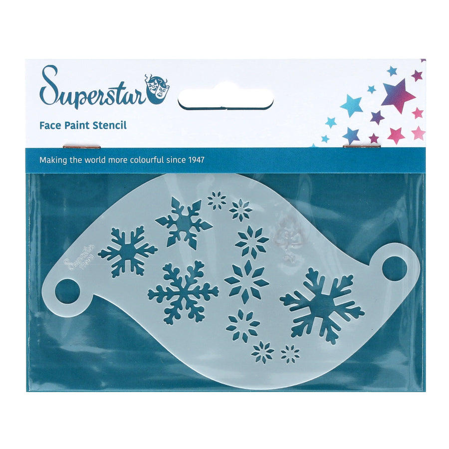 Superstar Schminksjabloon Snowflakes